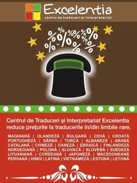 În curând, Centrul de Traduceri Excelentia va publica discount- urile...